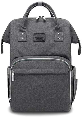 SONARIN Multifunktions Baby Wickelrucksack mit Kinderwagen Strap,Große Kapazität,Wickeltasche,Reise-Rucksack-Organizer,Wasserdicht,Anti-Dirty Transparent Film,Stilvoll,Ideal Geschenk(Dunkelgrau)