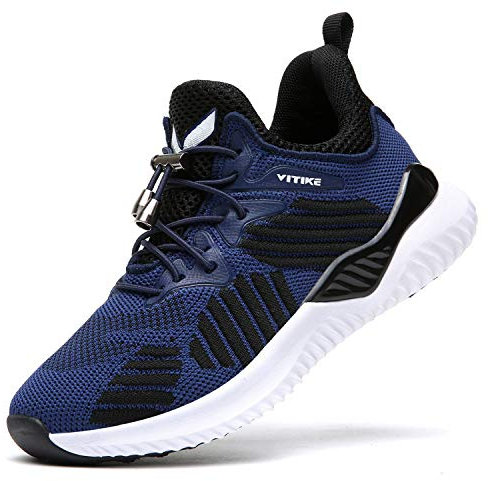 VITIKE Kinder Schuhe Jungen Schuhe Mädchen Sneaker Damen Sportschuhe Outdoor Schuhe Jungen Turnschuhe Laufschuhe Schnürer Freizeit Sportschuhe Kinder Sneaker, 8-blau, 31 EU