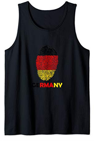 Fingerabdruck Deutschland Flagge Tank Top