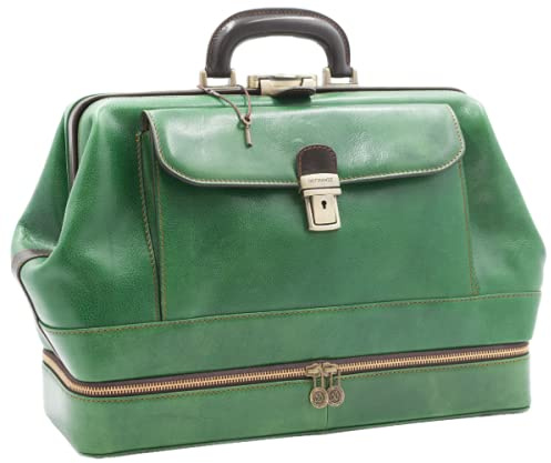 DD Firenze D&D - Arzttasche mit Instrumentenfach - Bicolor (Verde-Marrone)