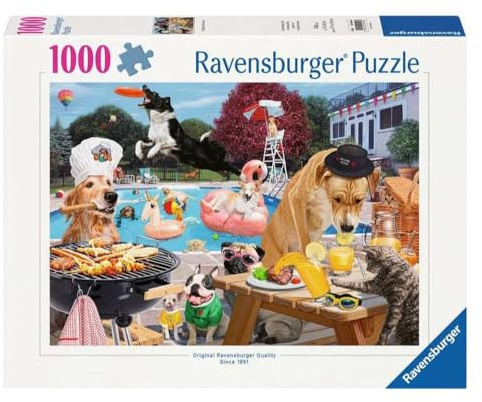 Ravensburger 16810 Dog Day Jigsaw Puzzle, Multicolor