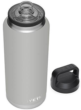 YETI Rambler 46 oz Bottle, Vacuum Insulated, Stainless Steel with Chug Cap, Granite Gray