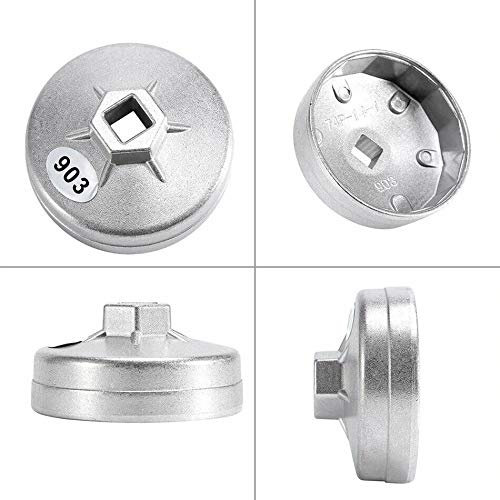 Vinciann Strumento chiave avvitamento svitamento tappo filtro olio 74mm H903 adatto a Bora compatibile con Golf e altri