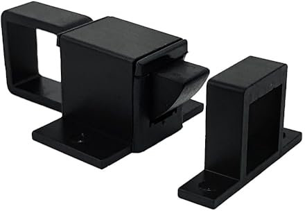 Cricchetto alluminio Domatic 3212 per vasistas - Nero