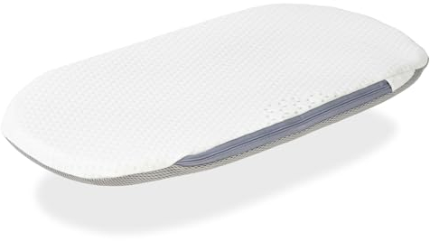 DORMISSIMO Stubenwagen Matratze 78x36 Atmungsaktiv Höhe 3 cm 2 in 1: Matratze für Kinderwagen, Babywanne, Wiege + Matratzenschoner - Herausnehmbar, Perforierter Schaumstoffkern und Atmungsaktiv