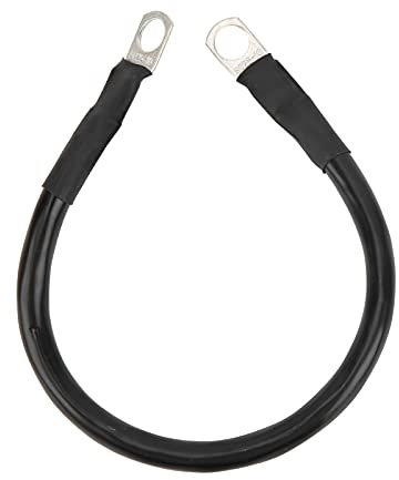 Earth Cable System Ground Grounding Wire Kit 11.8in Ground Wire 4AWG 25mm² 150A High Toughness Flexible Earth Cable for Battery Inverter Black