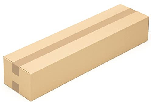 KK Verpackungen Versandkartons 800 x 200 x 150 mm Braun 1-wellig (Außenmaß 808 x 208 x 162 mm) | 10 Stück, Faltkartons Kartons für Versand als DHL Paket Hermes Paketklasse L DPD GLS Paketklasse XL