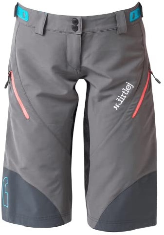 dirtlej Girls MTB-Shorts Trailscout Half & Half Grau Gr. XL