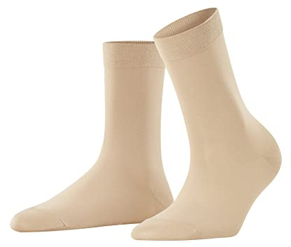 FALKE Damen Socken Cotton Touch W So Baumwolle einfarbig 1 Paar, Beige Ginger 4029, 35-38