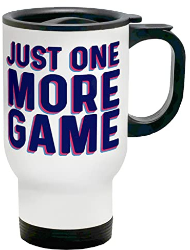 Shopagift Just One More Game Gamer Travel Mug Gift Cup