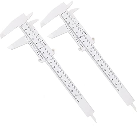 Kunststoff-Messschieber,2 PCS 150mm 6 Zoll für Schmuck Mess Student Büro Zimmerei Hause