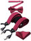 HISDERN Rote Hosenträger Herren Fliege und Hosenträger Set Herren Punktmuster Klassische Verstellbar Y Form Mit 6 Extra Stark Clips Braces Hochzeit