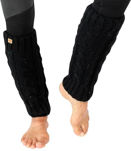 Beinstulpen handgestrickt fleecegefüttert aus Nepal 100% Wolle legwarmer