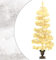 Tidyard Spiral Weihnachtsbaum Weihnachtsdekoration mit Topf LEDs Christbaum Tannenbaum Dekobaum Kunstbaum Weihnachten Dekoration Weihnachtsdeko Weiß 120cm PVC