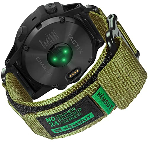 22mm Klettverschluss Armband Kompatibel mit Garmin Fēnix 9/9 Pro/Solar 47mm | Nylon Sportarmband für Fenix 8 47mm/5/6/6 Pro/7/Epix Gen 2/Forerunner 965 Langlebig & Atmungsaktiv Ersatzband für Männer
