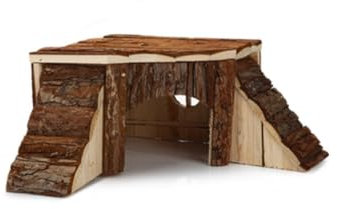 Beeztees Forest Blockeckhütte - Nagerkäfig - 35x35x16 cm