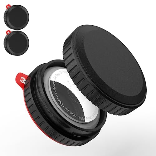 Air Tag Holder 2 Pack,IPX8 Waterproof Air Tag Case with Adhesive Sticker Mount,Hidden Shockproof Air Tag Holder Accessories Compatible Apple Air Tag Device