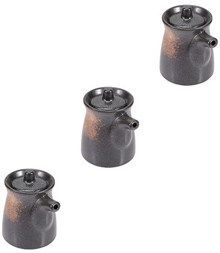UPKOCH 3 Pièces Japonais Assaisonnement Pot De Sauce De Soja Japonais Bouteille D'huile Distributeur De Vinaigre Japonais Distributeur D'huile Sauce De Soja Distributeur De Sauce De Soja Pot