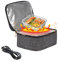 Portable Food Warmer, Portable Oven Food Warmer Heated Lunch Box, Mini Oven Food Warmer for Car Truck Kitchen Travel Camping Picnic Parties, Oxford Cloth, with USB (Gray)