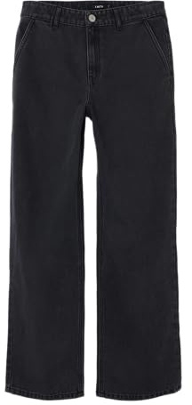 Name IT Jungen Nlmtoizza DNM Loose Pant Noos Lockere Jeans, Black Denim/Detail Washed, 170 EU