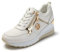 JOMIX Baskets Femmes Compensées Sneakers Casual Chaussures élégantes Confortable Respirant Marche Fitness Gymnastique (Blanc, 39)