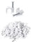 Kabelklemme,100 Pcs Runde Kabelhalter Wand Kabelschelle Drahtnagelklemmen Kabelmanagement Nylon Nagelschelle Kabelschelle Kabelwandklemmen Kabelstifte mit Stahlnagel für Wände Büro Wohnküche Weiß