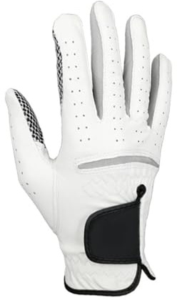 MiOYOOW Golfhandschuh, Atmungsaktiver Golfhandschuh, Rutschfester Leder Golf Trainings Handschuh für Männer, Linke und Rechte Hände