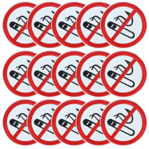 15 pièces autocollants non-fumeurs Ø 7cm ronds avec panneaux d'avertissement de protection UV pour les zones extérieures et intérieures Interdiction de fumer cigarettes non autorisées pour les