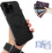Hohny Frameless Magnetic Adsorption Bare Phone Sensation Case, Metallic Paint Frameless Magnetic Phone Case For Iphone 15 14 13 12 Pro Max Plus (For iPhone13Promax,Black)