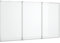 vidaXL Tableau blanc magnétique pliable 150x100x1,7 cm aluminium