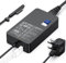 Surface Pro Charger, 127W Microsoft Surface Charger for Surface Book 3/2/1, Surface Laptop Studio 2/1, Surface Pro 11/10/9/8/7/6/5/4, Surface Laptop 7/6/5/4/3, Surface Go/Tablet,Surface Laptop Charger