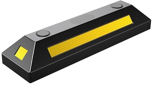Robuster Einparkhilfe, Einparkhilfe Garage, Radstopper, Starke Reflektorstreifen, Gummimaterial, für den Parkplatz