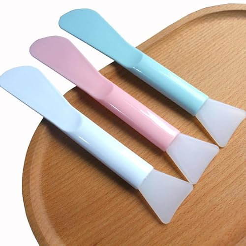 Wopanxye 15 Pack Cosmetic Face Maks Spatulas, Reusable Silicone Beauty Brush for Cream, Craft, Gel, Clay, Mud, Makeup Spoon, Multipurpose Applicator Scraper for Mixing, Skincare, Waxing, Facial Mask