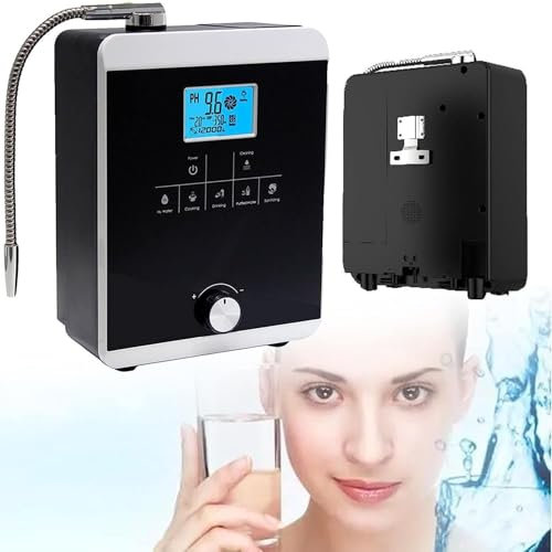 YANDDEA Máquina Agua Hidrógeno Rica En Hidrógeno, Ionizador De Agua Y Máquina Purificación, Máquina Ionizadora Agua Alcalina Ph 3-11, Sistem Filtración De Agua para El Hogar