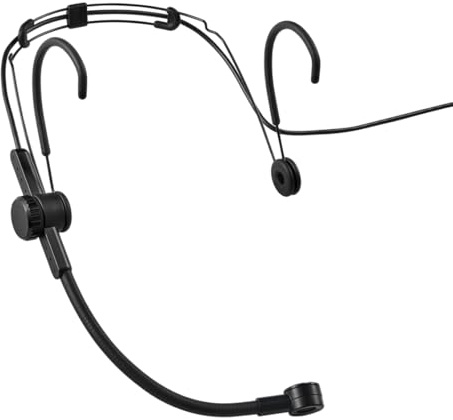 Shure SM39 Headset-Mikrofon – Gesangsleistung, Nierencharakteristik, kompatibel mit Axient Digital, sichere flache Passform, ergonomisches Design, Windschutzscheiben für Innen- und Außenbereich,