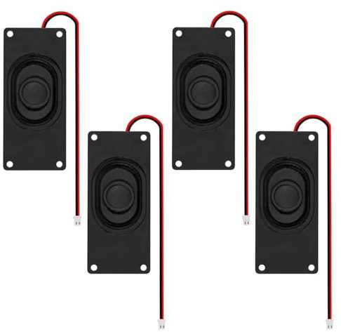 ALAMSCN 4PCS Mini Speaker Loudspeaker with JST-PH2.0mm for Robot Small Electronic Projects Game (8Ohm 5W)