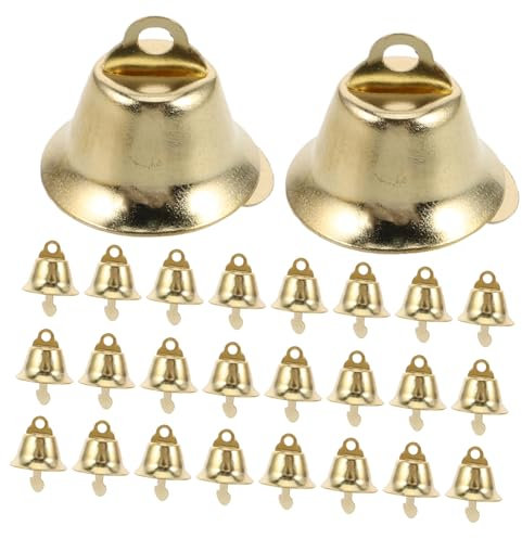 Warmhm 120St Weihnachtsbaum-Anhänger groß Gold gefälschte Reben Weihnachtsschmuck weihnachtsbaumdeko Tannenbaum Dekoration weihnachtsdeko Weihnachtsglockenanhänger DIY Windspiel-Zubehör