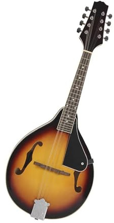 Mandolina Eléctrica De 8 Cuerdas Con Marco Tipo A Y Accesorios De Guitarra Mandolina Acústica(Sunset color)