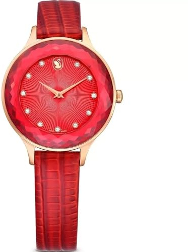 Swarovski Damenuhr Octea Nova Rot/Roségold 5650002
