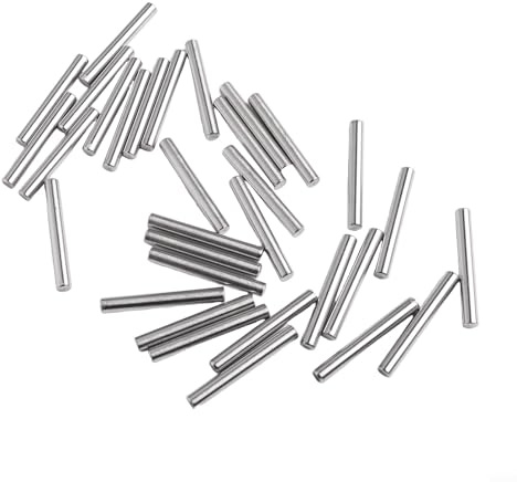 Gettimore Edelstahl Regalstifte 5 x 40 mm, Metall Bücherregal Stützklammern für Regale und Schränke, 32 Stück