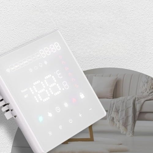 Tidevib Thermostat pour chauffage au sol Tuya et Zigbee avec commande vocale, programmation hebdomadaire, luminosité réglable, chauffage au sol à eau et électrique
