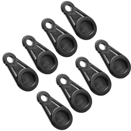 Veemoon 8pcs Tent Awning Clips Heavy Duty Tarp Grabbers round Disc Clamp for Camping Tent Fixing and Sunshade Net Securing Accessories
