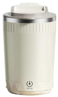 Bosiyrggrl Tasse à Agitation Automatique, Tasse à Mélanger Le Lait et Le Café, Mélangeur Électrique, 400 ML A