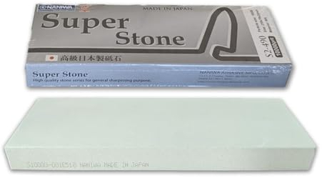 Sanelli Ambrogio, Naniwa Super Stone, Pietra Affilacoltelli Professionale, Grana #10000, Ideale per la Finitura di Coltelli e Utensili di Precisione, Splash&Go, Made in Japan