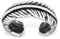 Bungsa Feder Ohrklemme .925 Sterling Silber (Ohrklemme Ear Cuff Ohrstecker Ohrring Echtschmuck Studs Ohrschmuck Clip-On Damen Frauen Herren)