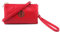 AOSSTA Womens Small Crossbody Bag for Girls Crossbody Phone Bags Mini Shoulder Handbag With Wristlet Adjustable Strap (Red)