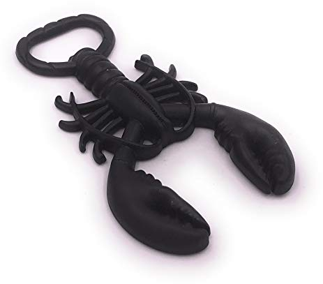 H-Customs Cancer du homard pendentif porte-clés ouvre-bouteille de homard noir