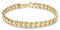 Carissima Gold Women's 9ct Yellow Gold 6mm Stamped Fancy Link Bracelet 19cm/7.5'