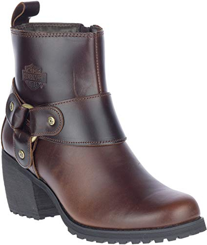 Harley-Davidson Lalanne - Stivali da moto da donna, Marrone, 43 EU