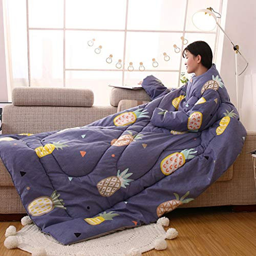 Lazy Quilt Mit Ärmeln, Tragbare Bettdecke, Gemütliche Winterbettdecke, Bequem Liegen Und Viel Spaß Beim Lesen, Weich Für Zu Hause Winter Nap, Mehrere Farben
